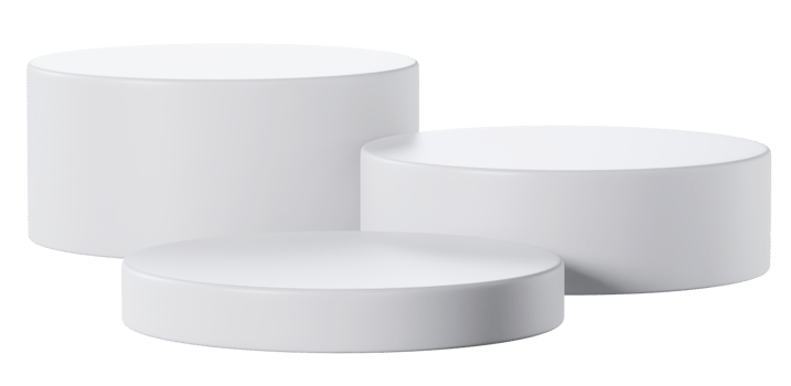 White clean cylinder podium product display png