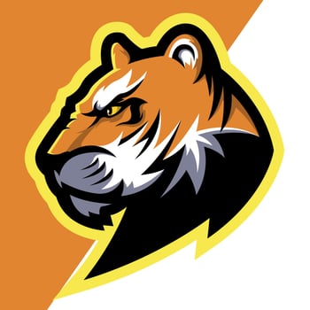 Tiger mascot logo vector