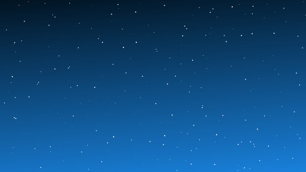 Night sky with many stars. Abstract nature background with stardust in deep universe. Vector illustration.