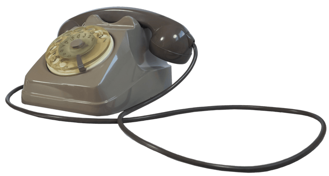 vintage landline phone transparent PNG