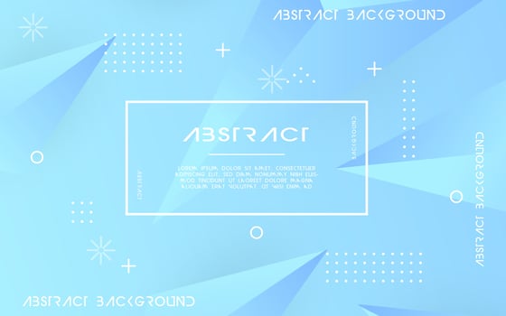 abstract 3d triangle blue background banner design,vector illustration. vector