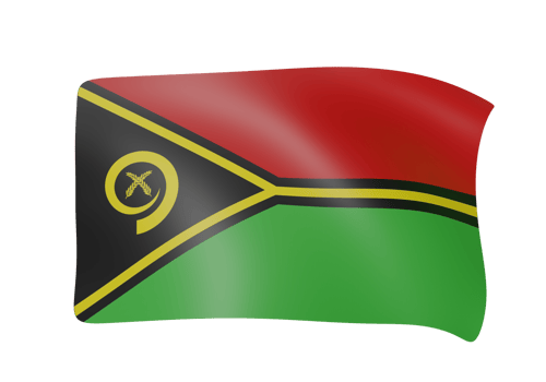 vanutu waving flag 3d png