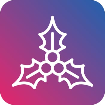 Mistletoe Vector Icon Design
