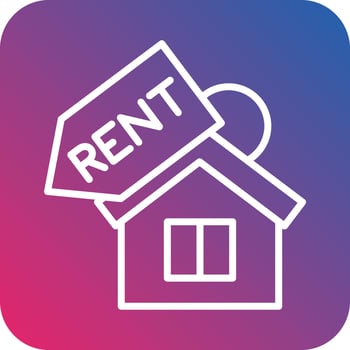 House Rent Vector Icon Design