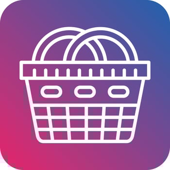 Shopping Basket Vector Icon Design