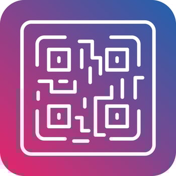 QR Code Vector Icon Design