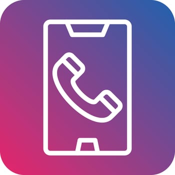 Mobile Call Vector Icon Design