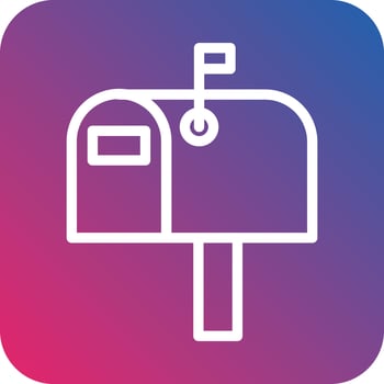 Letterbox Vector Icon Design