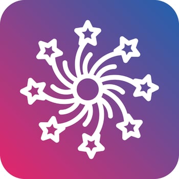 Firework Vector Icon Design