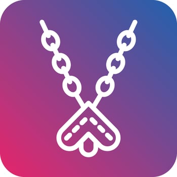 Necklace Vector Icon Design