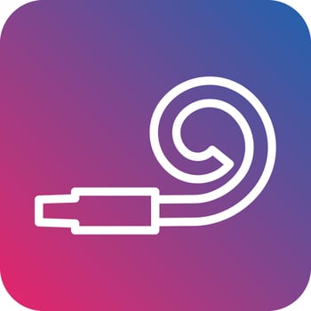 Party Blower Vector Icon Design