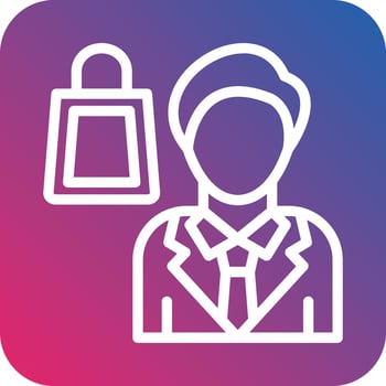 Customer Vector Icon Design