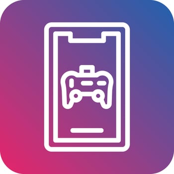 Mobile Game Vector Icon Design