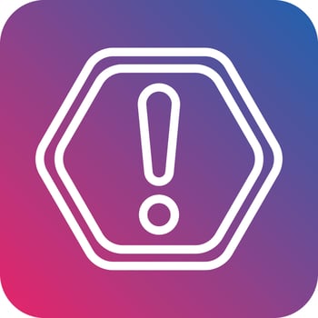Warning Vector Icon Design
