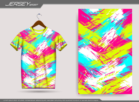 Jersey sports t-shirt design. Suitable for jersey, background, poster, etc. vector