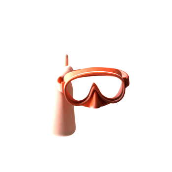 3d design SWIMMING GOGGLES png