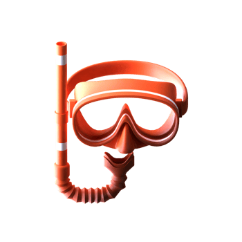 3d design SWIMMING GOGGLES png