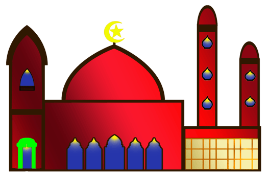 icon design of mosque place for Muslim pray png