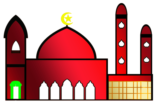icon design of mosque place for Muslim pray png