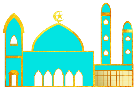 icon design of mosque place for Muslim pray png