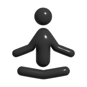 3d icon of meditation png