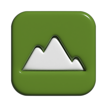 3d icon of mountain png
