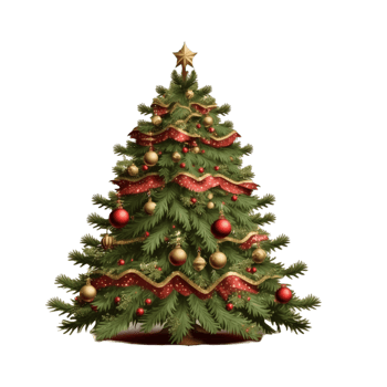 Christmas Tree Colorful Decoration png