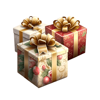 3d White Gift Boxes Set With Ribbon Bow 3d Images png