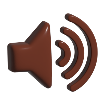 3d icon of speaker png