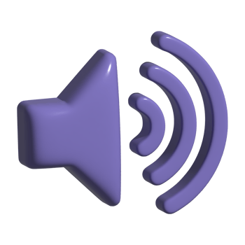 3d icon of speaker png
