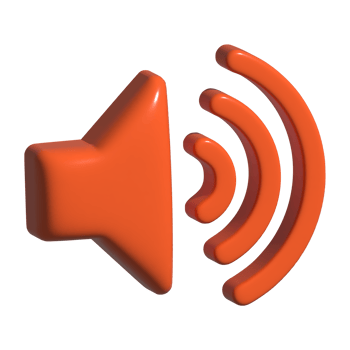 3d icon of speaker png