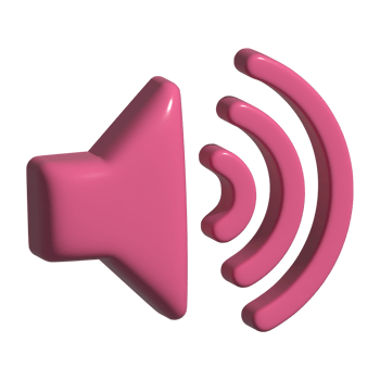 3d icon of speaker png