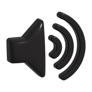3d icon of speaker png