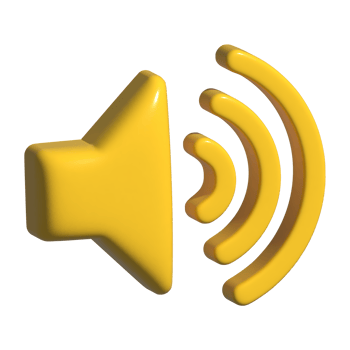 3d icon of speaker png