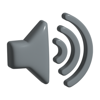 3d icon of speaker png