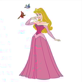 disney princesses in fairy tales vector