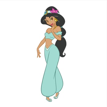 disney princesses in fairy tales vector