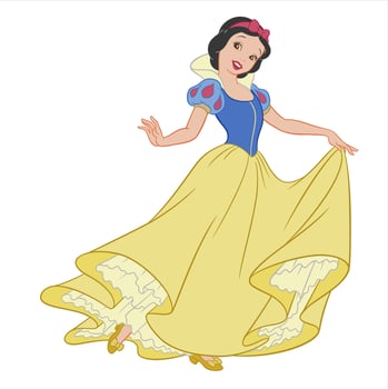 disney princesses in fairy tales vector