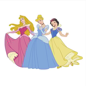 disney princesses in fairy tales vector