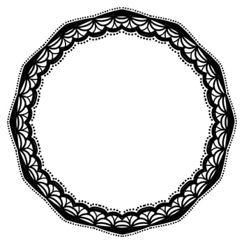 mandala circle pattern vintage decorative pattern indian skin painting tattoo oriental art vector