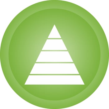 Pyramid Graph Vector Icon