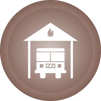Fire Station Vector Icon