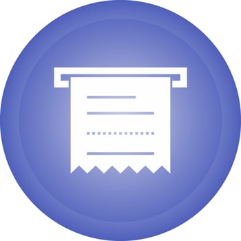 Atm Receipt Vector Icon