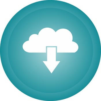 Cloud Download Vector Icon