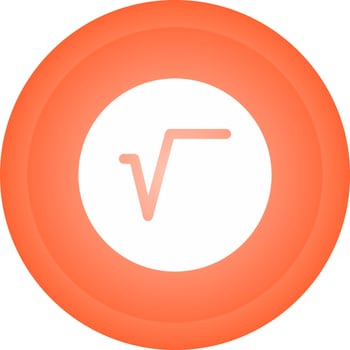 Square Root Symbol Vector Icon