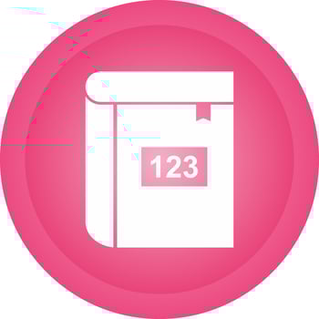 Math Book Vector Icon