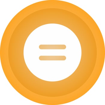 Equal to Symbol Vector Icon