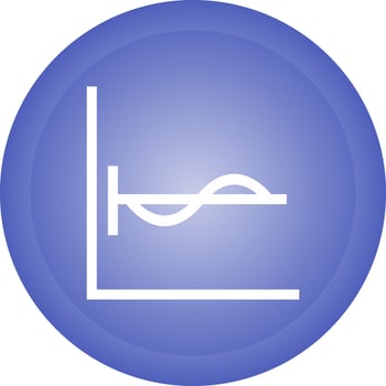 Cosine Graph Vector Icon