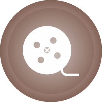 Film Reel Vector Icon