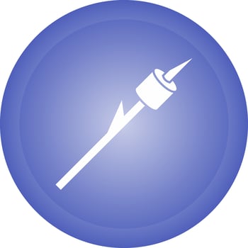 Roasted Marshmallow Vector Icon